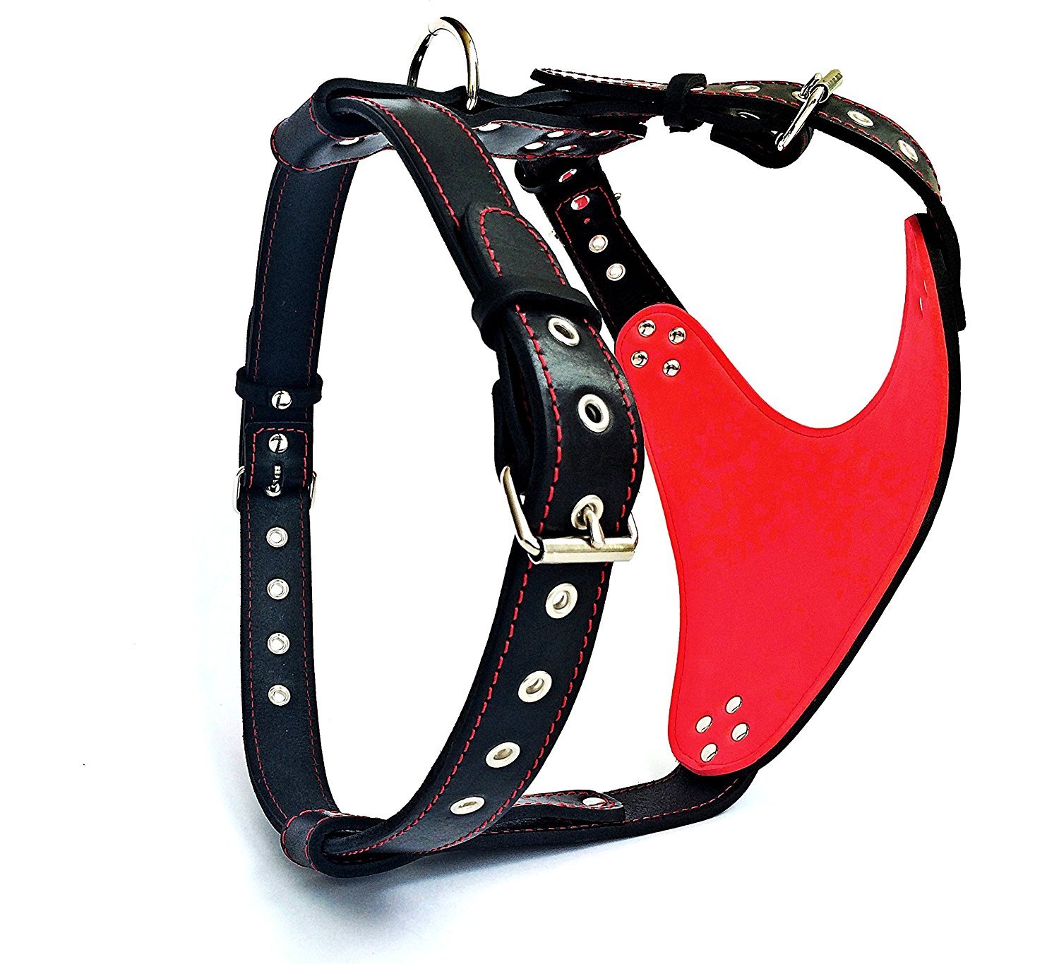 Bestia Gladiator Genuine Leather Dog Harness for Large Breeds - Cane Corso, Rottweiler, Boxer, Presa, Bullmastiff, Dogo - 100% Handmade Leather with Spikes & Studs - Perfect for Training, Walking, and Protection