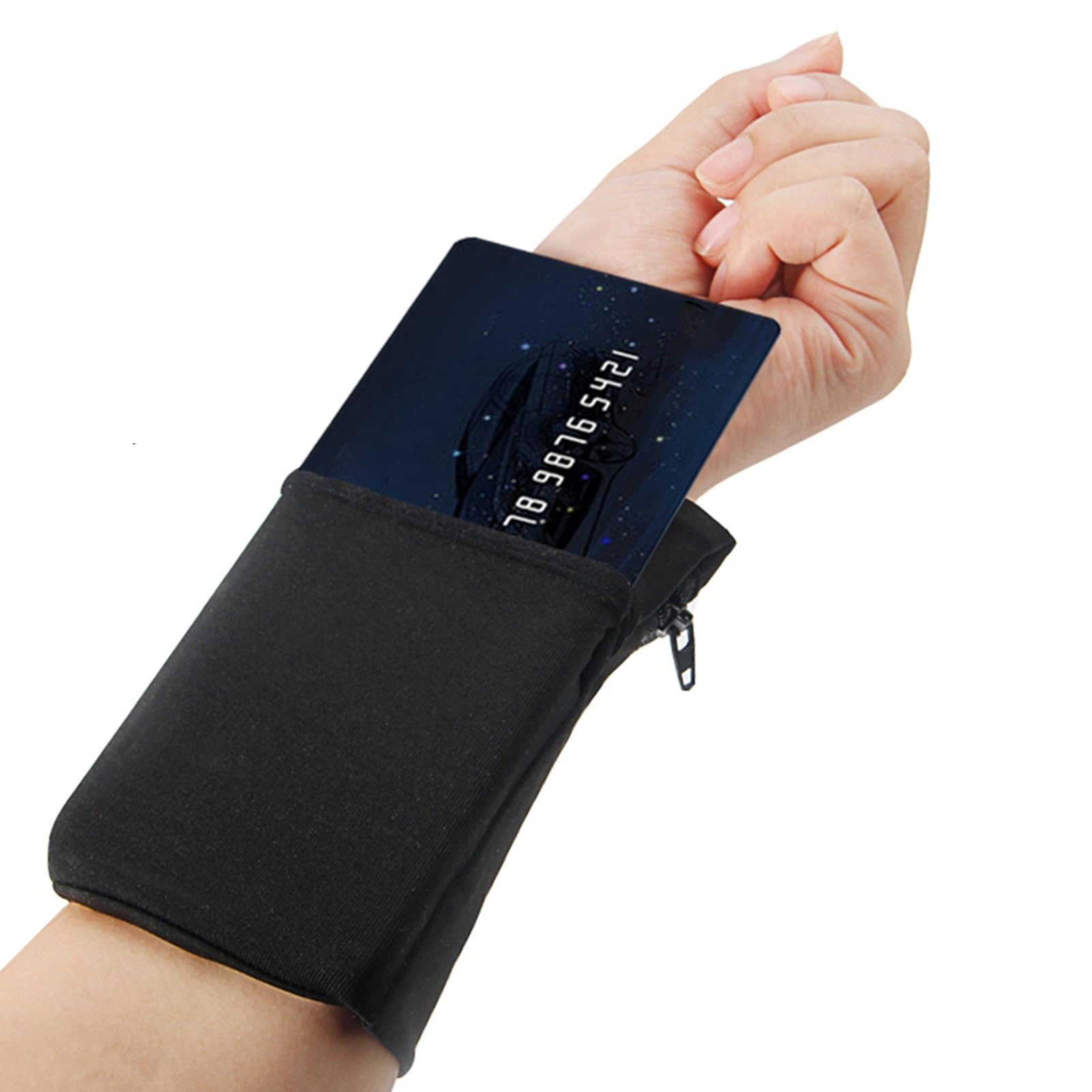 Lightweight Breathable Running Armband Phone Pouch for iPhone & Android - Sports Wrist Wallet for Men & Women - Perfect for Jogging, Cycling, Gym Workouts & Dog Walking