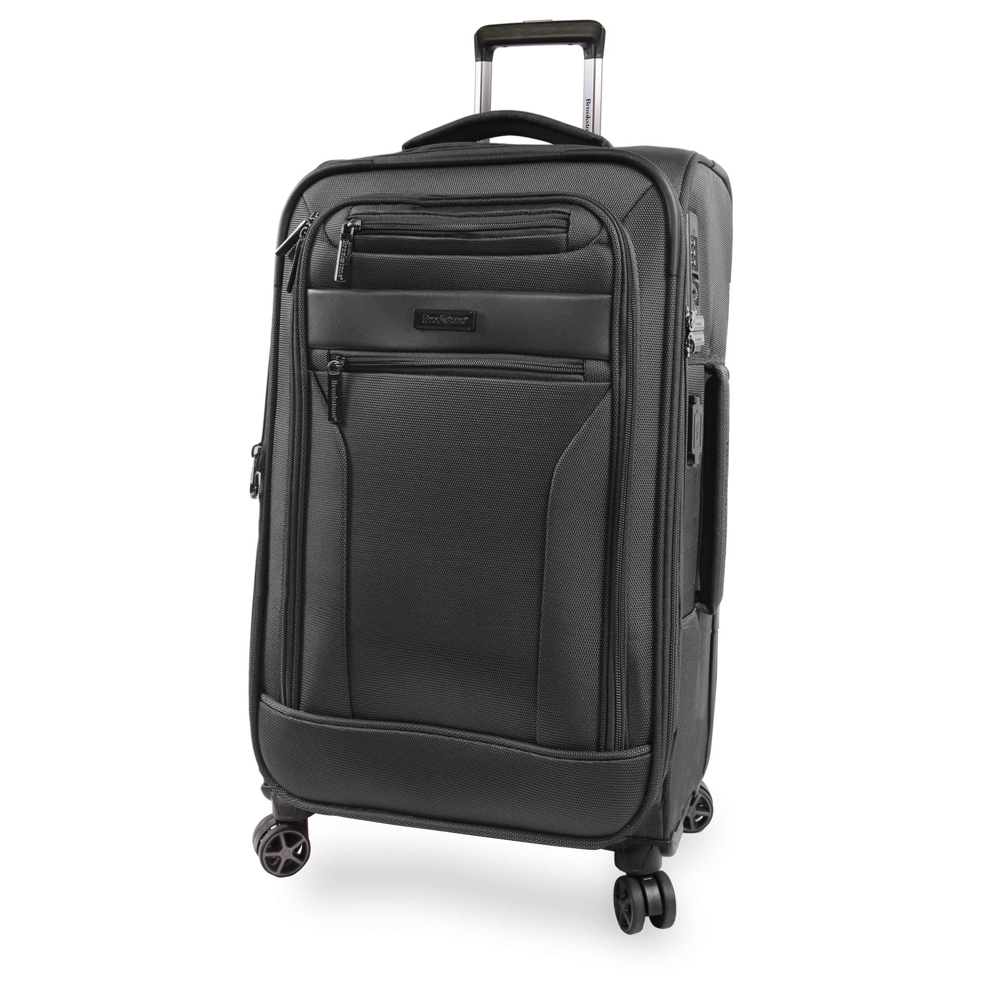 Harbor 2-Piece Softside Spinner Luggage Set - Dark Charcoal | Lightweight Expandable Suitcase with 360° Wheels | Perfect for Travel, Business Trips & Vacations