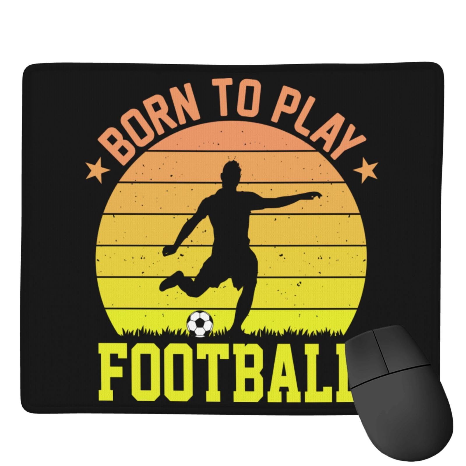 SIYTUAU Football Themed Mouse Pad - Waterproof, Non-Slip Rubber Gaming Mousepad (7x9 inches) for Laptop & Office Use - Perfect for Sports Fans & Gamers