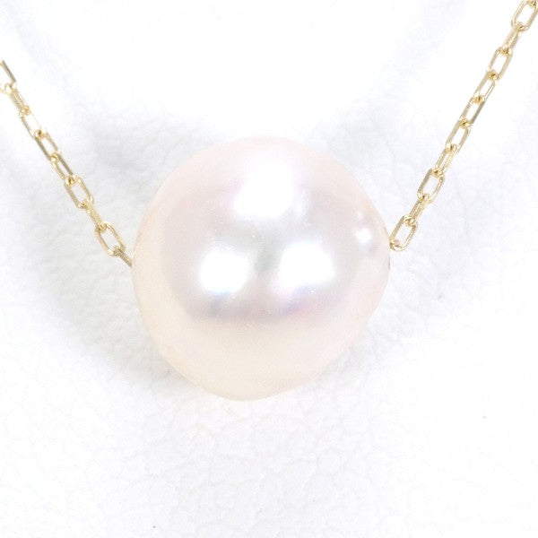 10K Yellow Gold Pearl Necklace for Women - Elegant Cultured Pearl Jewelry Gift for Birthday, Anniversary & Wedding - Perfect for Formal Events & Special Occasions