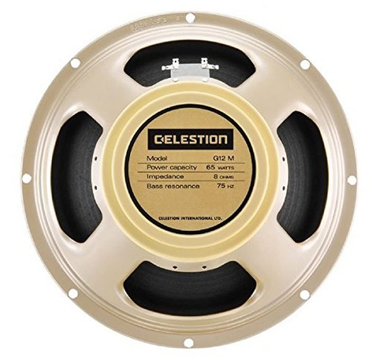 CELESTION G12M-65 Creamback 12-Inch 8-Ohm 65-Watt Guitar Speaker for Electric Guitar Amps - Perfect for Rock, Blues, and Studio Recording