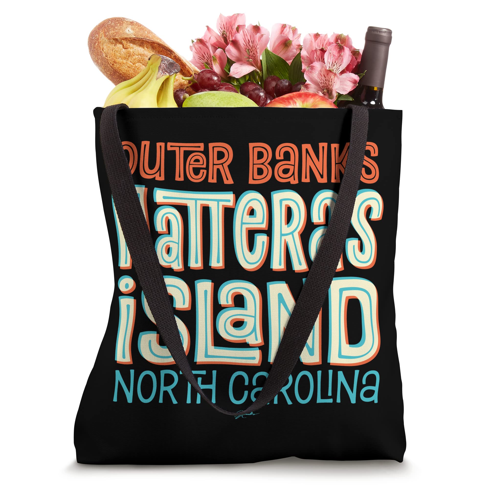 JCombs: Hatteras Island North Carolina Beach Tote Bag - Lightweight Waterproof Sandproof Beach Bag for Women & Men - Perfect for Beach Trips, Poolside, Picnics & Travel Accessories