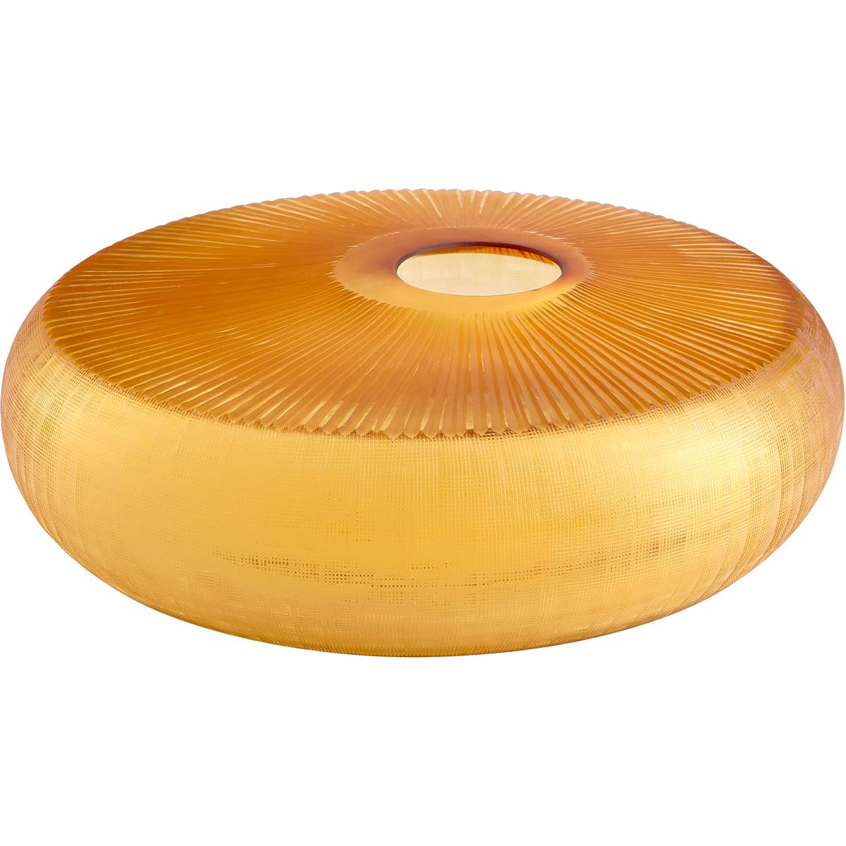 Cyan Design 10460 Gold-Amber Glass Vase & Planter - Elegant Home Decor for Living Room, Dining Table, Wedding Centerpiece