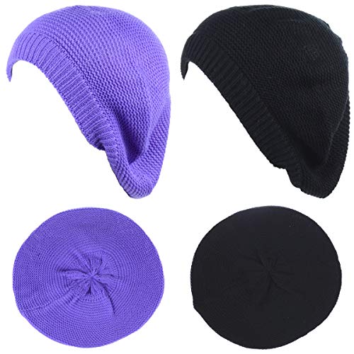 2pcs-pack Purple and Black