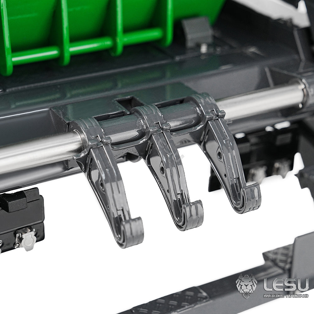 LESU 1/14 RC Hydraulic Skip Loader Swing Arm Garbage Truck Metal Bucket Valve Pump Kit - DIY Hydraulic System Parts for RC Model Trucks & Construction Vehicles