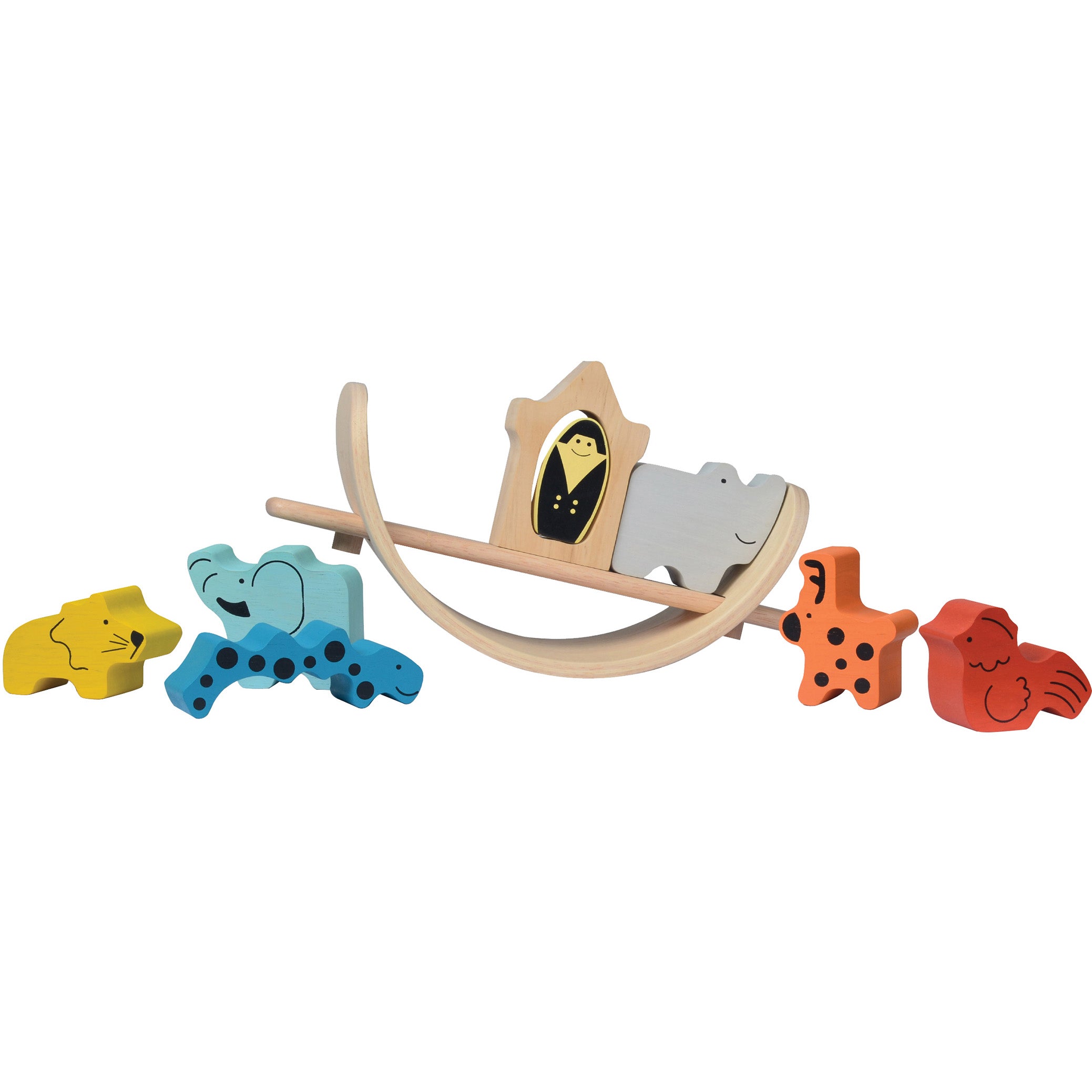 Noah's Ark 3D Wooden Puzzle - Bass & Bass Stack & Build Balance Toy for Kids | Educational STEM Toy for Home, School & Playtime