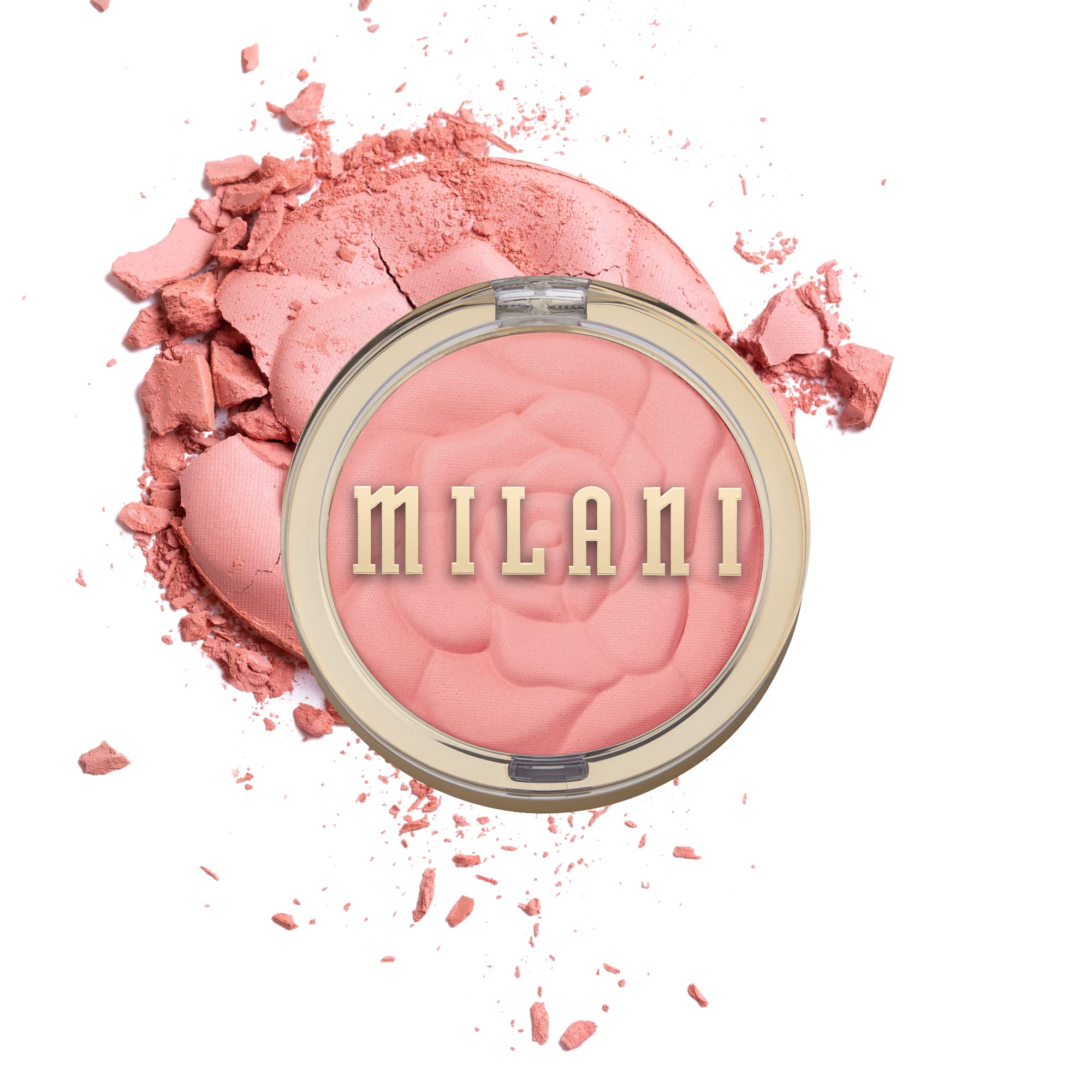 Milani Rose Powder Blush - Tea Rose (0.6 oz) | Cruelty-Free Matte & Shimmery Blush for Cheeks | Face Contouring & Highlighting Makeup | Perfect for Everyday Wear & Special Occasions