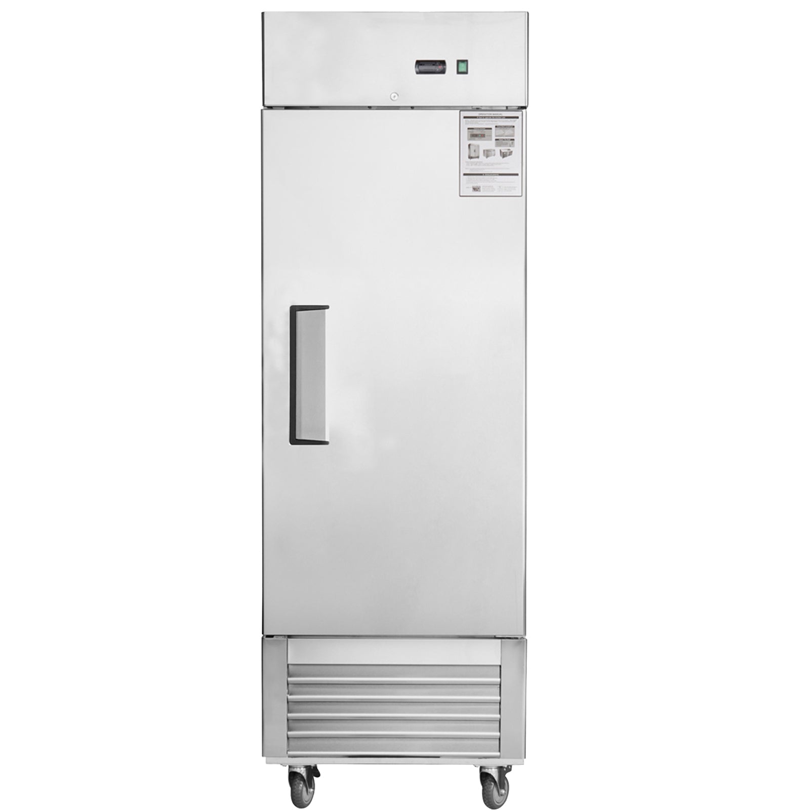 27'W Commercial Refrigerator Freezer - Stainless Steel Construction with Fan Cooling System - Ideal for Restaurants, Grocery Stores & Commercial Kitchens