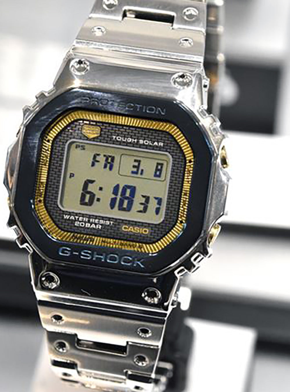 CASIO G-Shock GMW-B5000SS 2JR Limited Edition 50th Anniversary Full Metal 5000 Series Watch - Made in Japan, JDM - Perfect for Outdoor Sports, Military Use & Collector's Item