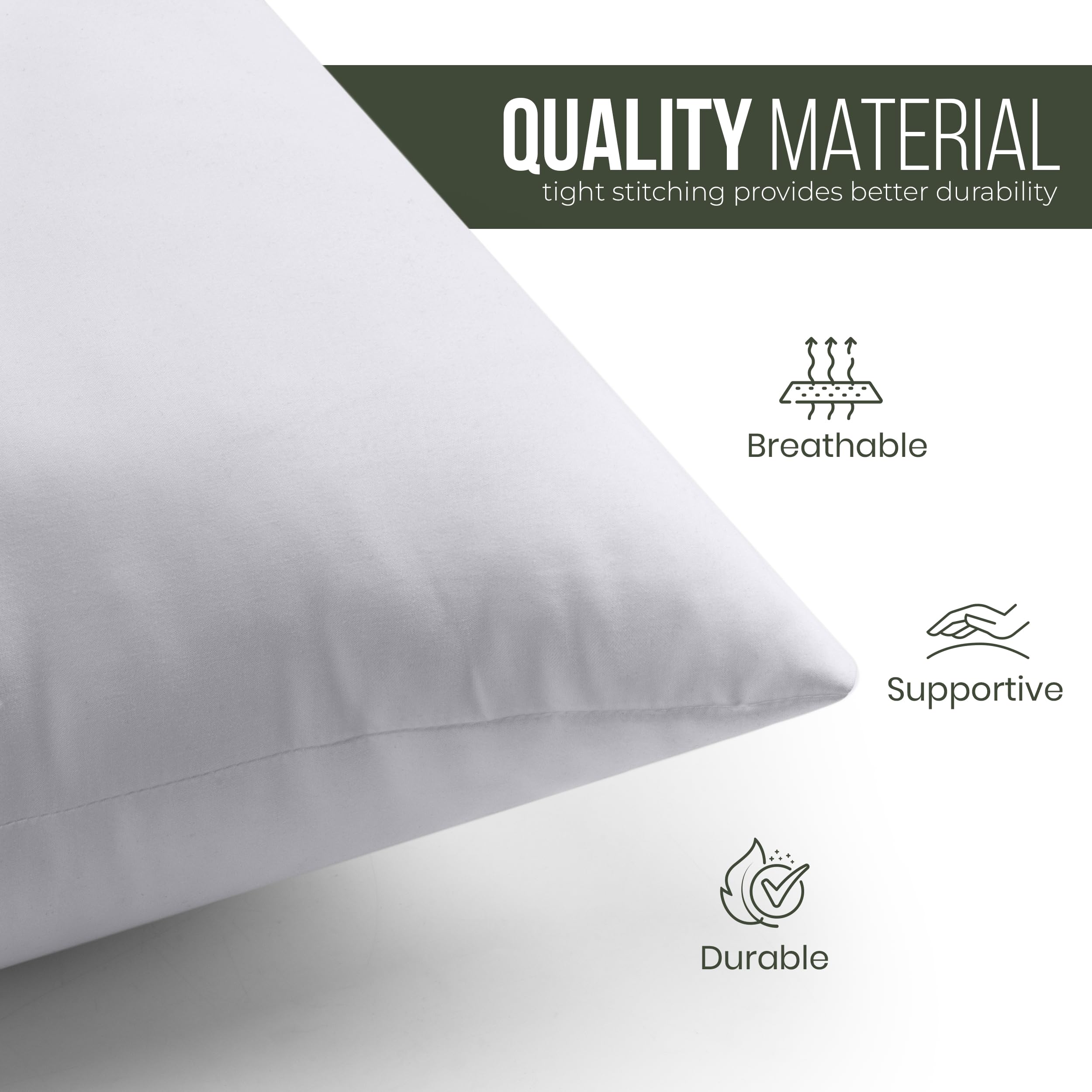 Utopia Bedding Decorative Throw Pillows Set of 1 - 20x20 Inches Soft Square Couch Pillows for Sofa, Bed & Home Decor - Perfect for Living Room, Bedroom & Dorm Room