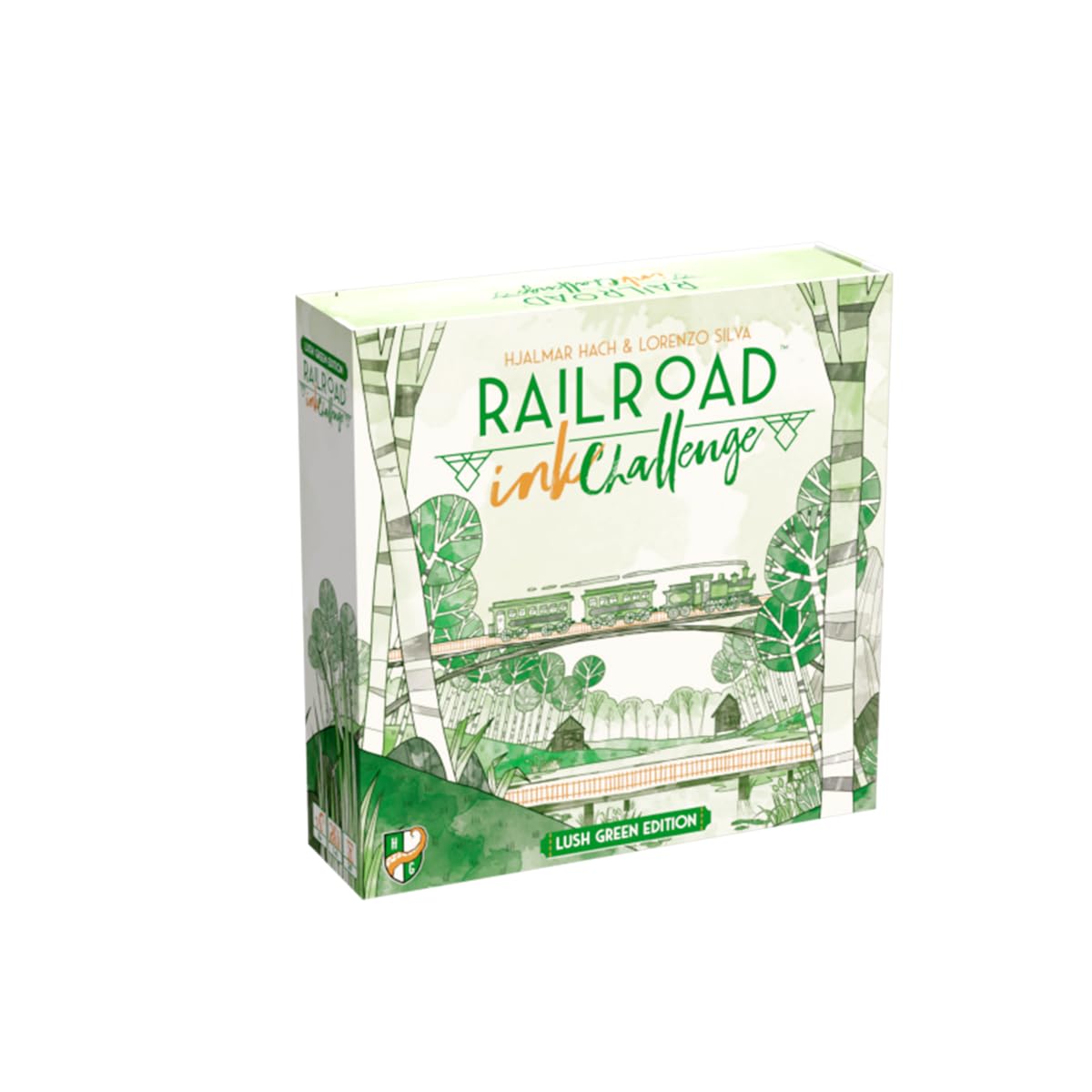 Railroad Ink Challenge: Lush Green Edition - Strategy Board Game with Dice Rolling & Route Drawing for 1-6 Players | Includes Expansion Dice & Goal Cards | 20-30 Min Playtime | Perfect for Family Game Nights & Strategy Game Enthusiasts