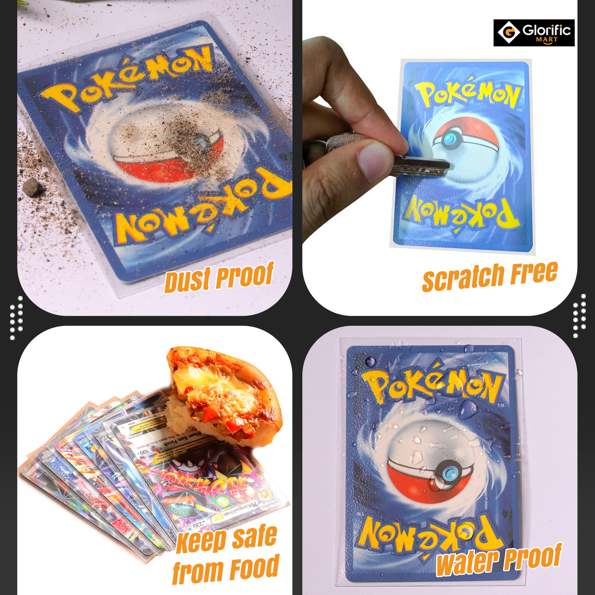 500 Clear Penny Card Sleeves - Perfect Fit 2-5/8
