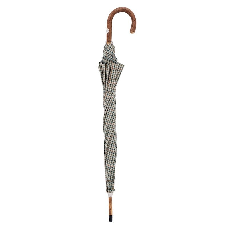PASOTTI Mini Umbrella TARTAN - Compact Folding Umbrella for Women & Men, Windproof Travel Umbrella with Automatic Open/Close - Perfect for Rainy Days, Commuting, and Outdoor Events