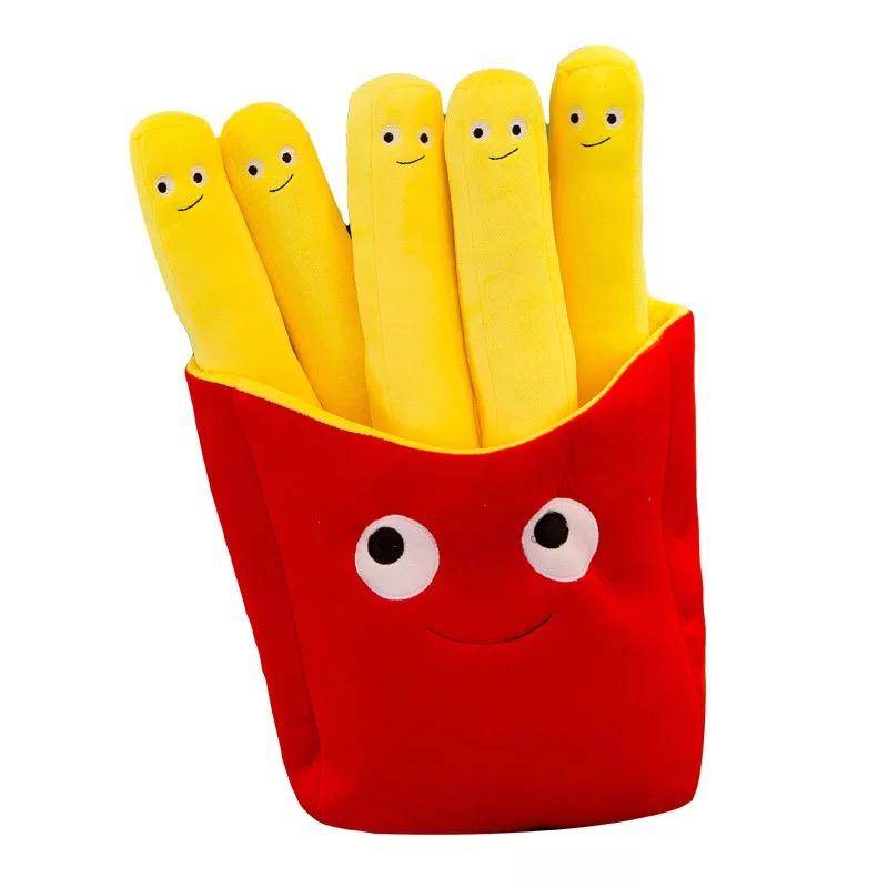 Burger and French Fries Plush Toy - Cute Fast Food Stuffed Animals for Kids, Gift, and Home Decor | Perfect for Playtime, Birthday Gifts & Themed Room Decor