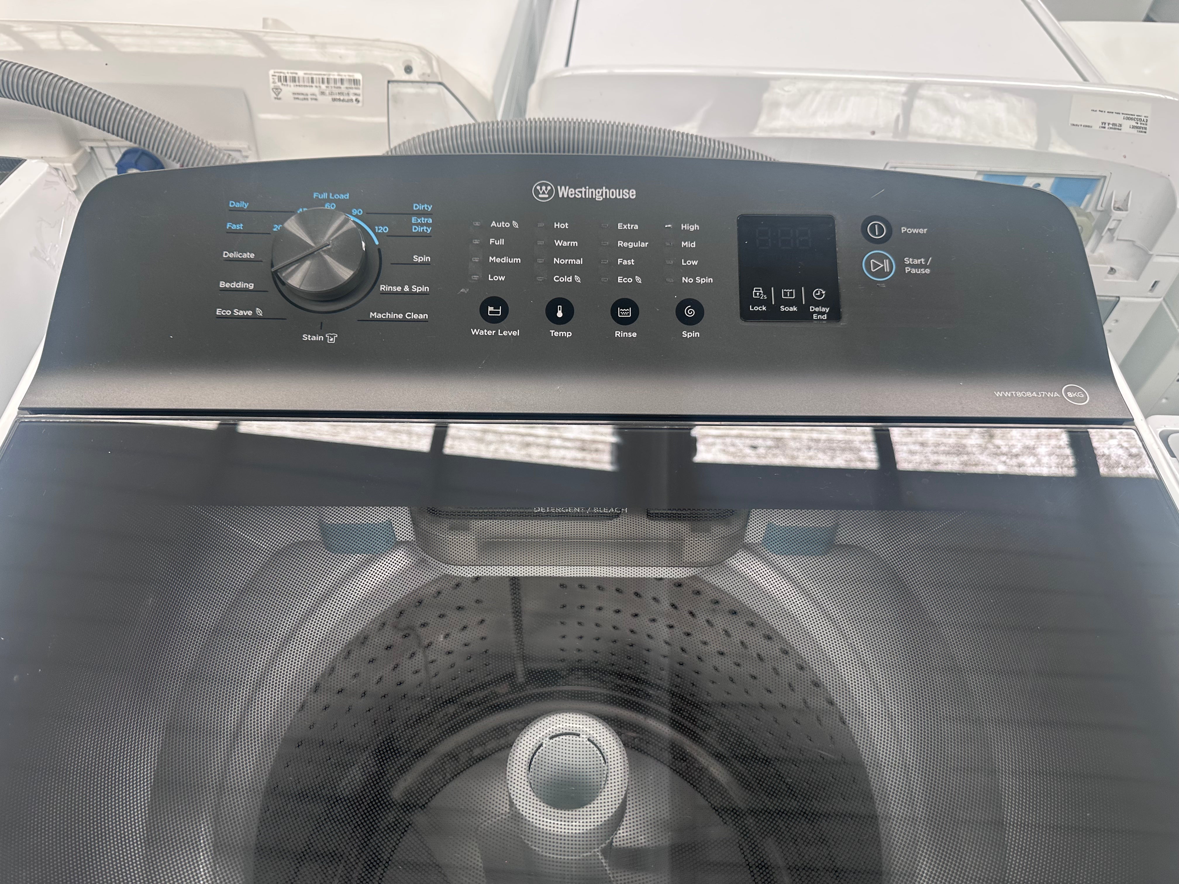Westinghouse 8kg Top Load Washing Machine - Factory Refurbished | Energy Efficient Laundry Solution for Small Apartments & Dorms