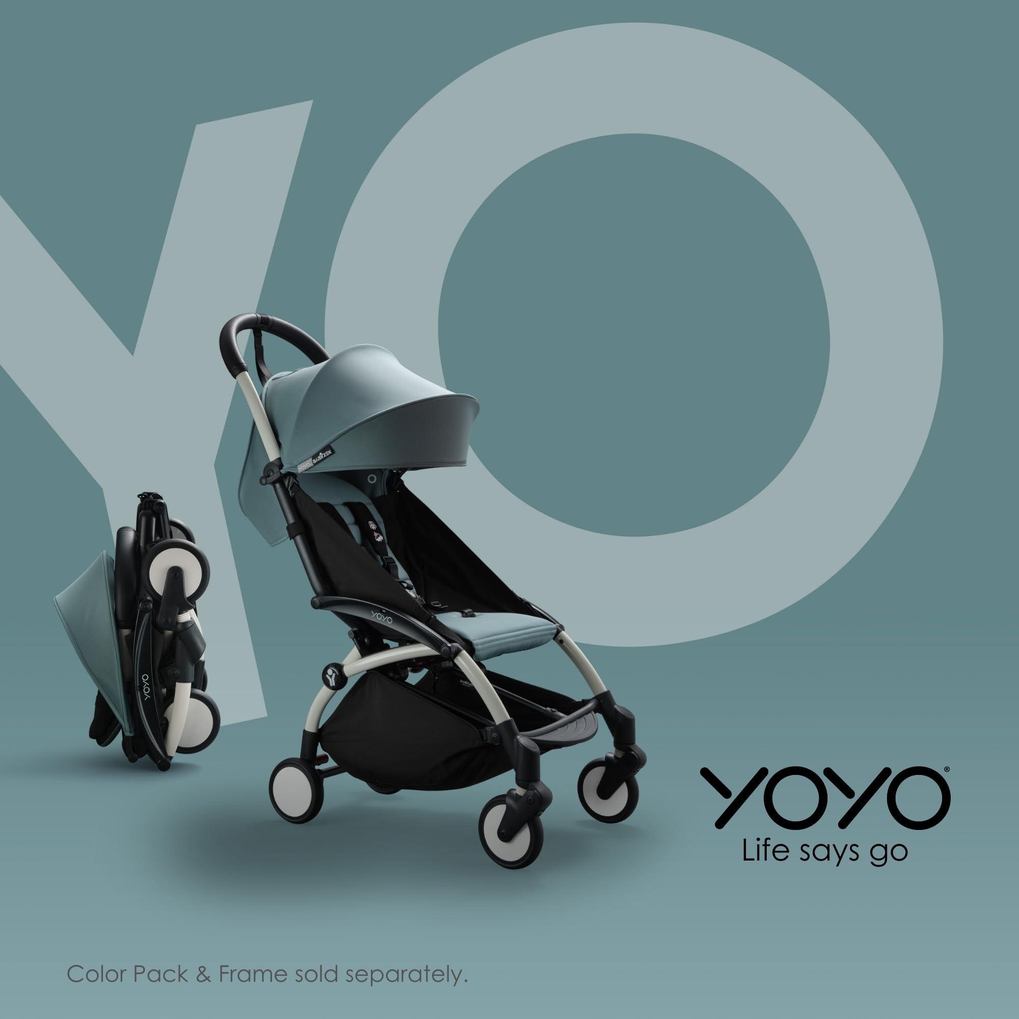 BabyZen YOYO Stroller Bag in Taupe - Extra Storage for YOYO2 Stroller with Wheel Base & Hooks - Perfect for Diapers, Toys & Essentials on the Go