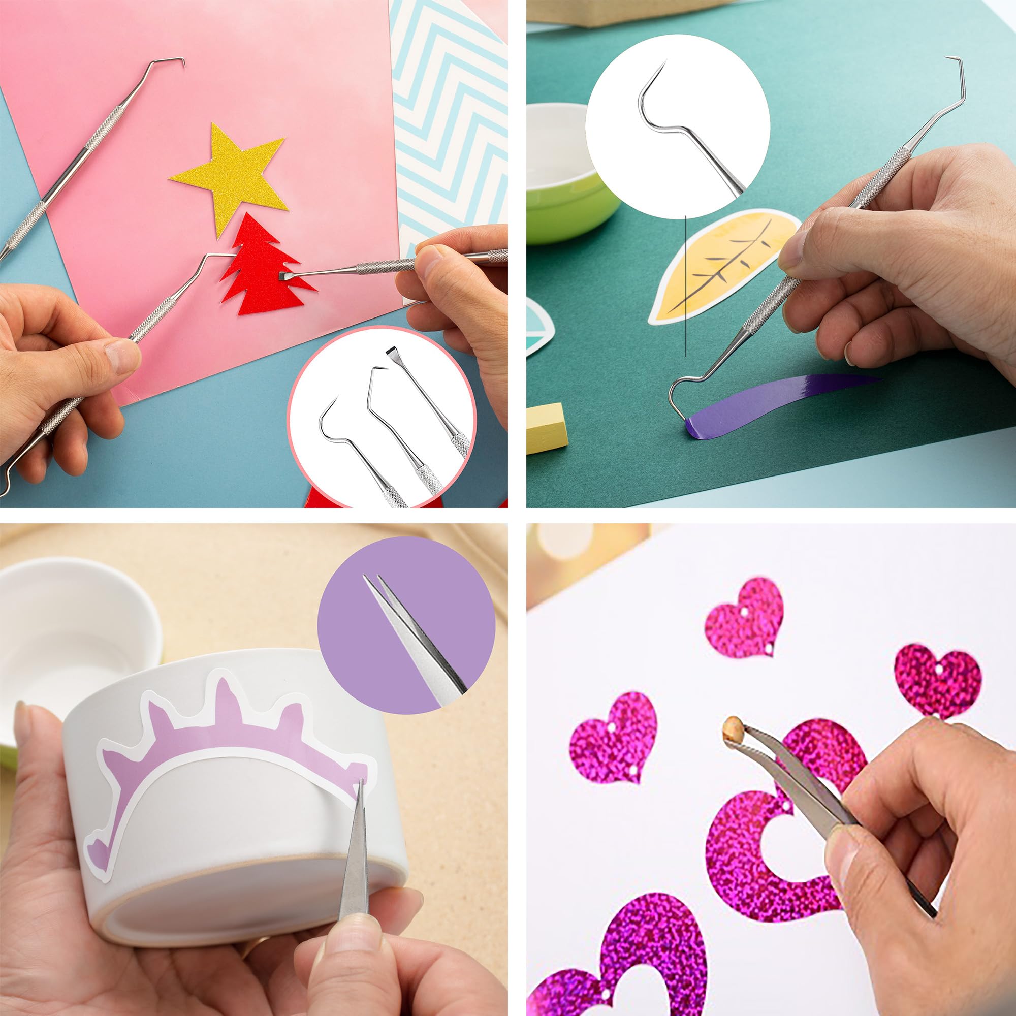 Premium Vinyl Weeding Tools Kit for Crafting & DIY Projects - Scrapbooking, Lettering, Artwork