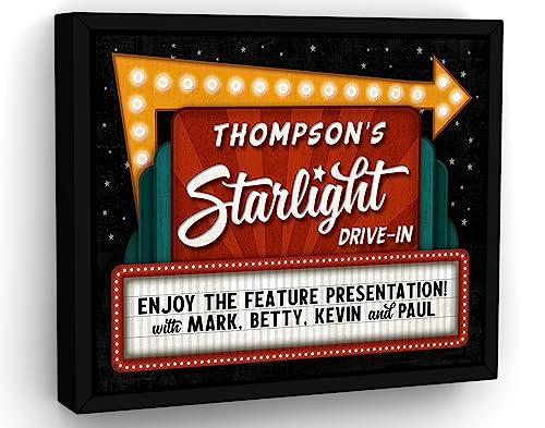 G. Family Movie Starlight Drive-In Theatre (ready to hang)