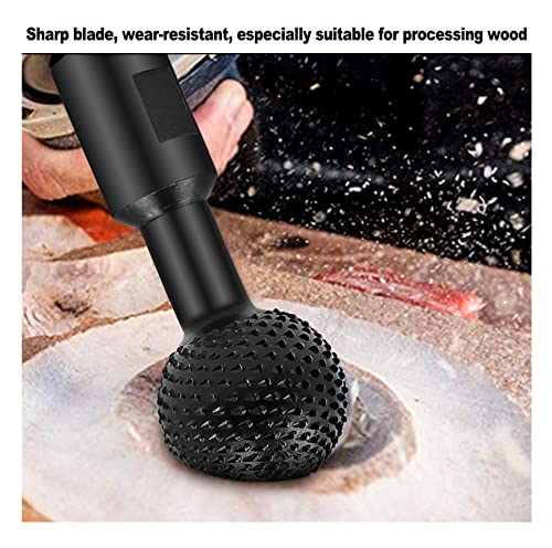 10mm Carbide Rotary Burr Bit - Spherical Steel Rotary File for Wood Carving, Polishing, Engraving & Drilling - Compatible with Angle Grinder - Perfect for DIY Crafts, Metalworking & Jewelry Making