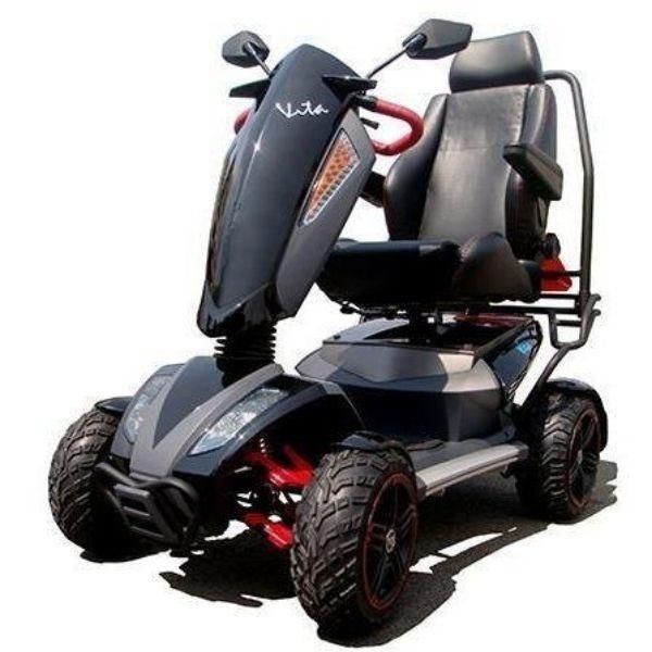 EV Rider Vita Monster 4 Wheel Mobility Scooter - Heartway S12X Electric Powerchair for Adults & Seniors | Indoor & Outdoor Use, Shopping, Travel, Park Rides