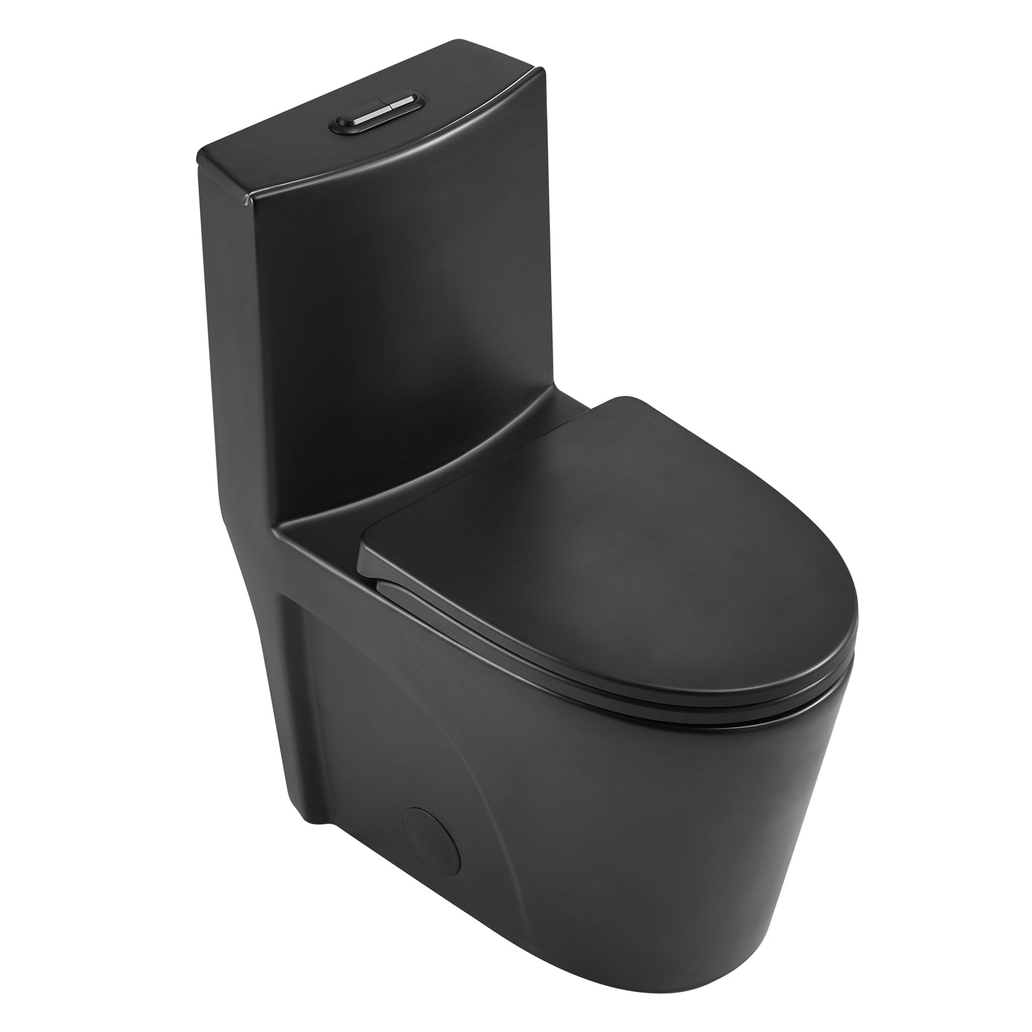 DAX One Piece Oval Toilet with Soft Closing Seat & Dual Flush High Efficiency - White Porcelain Bathroom Toilet, 31 Inch Height (BSN CL12011) | Perfect for Modern Homes, Small Bathrooms & Water-Saving Solutions