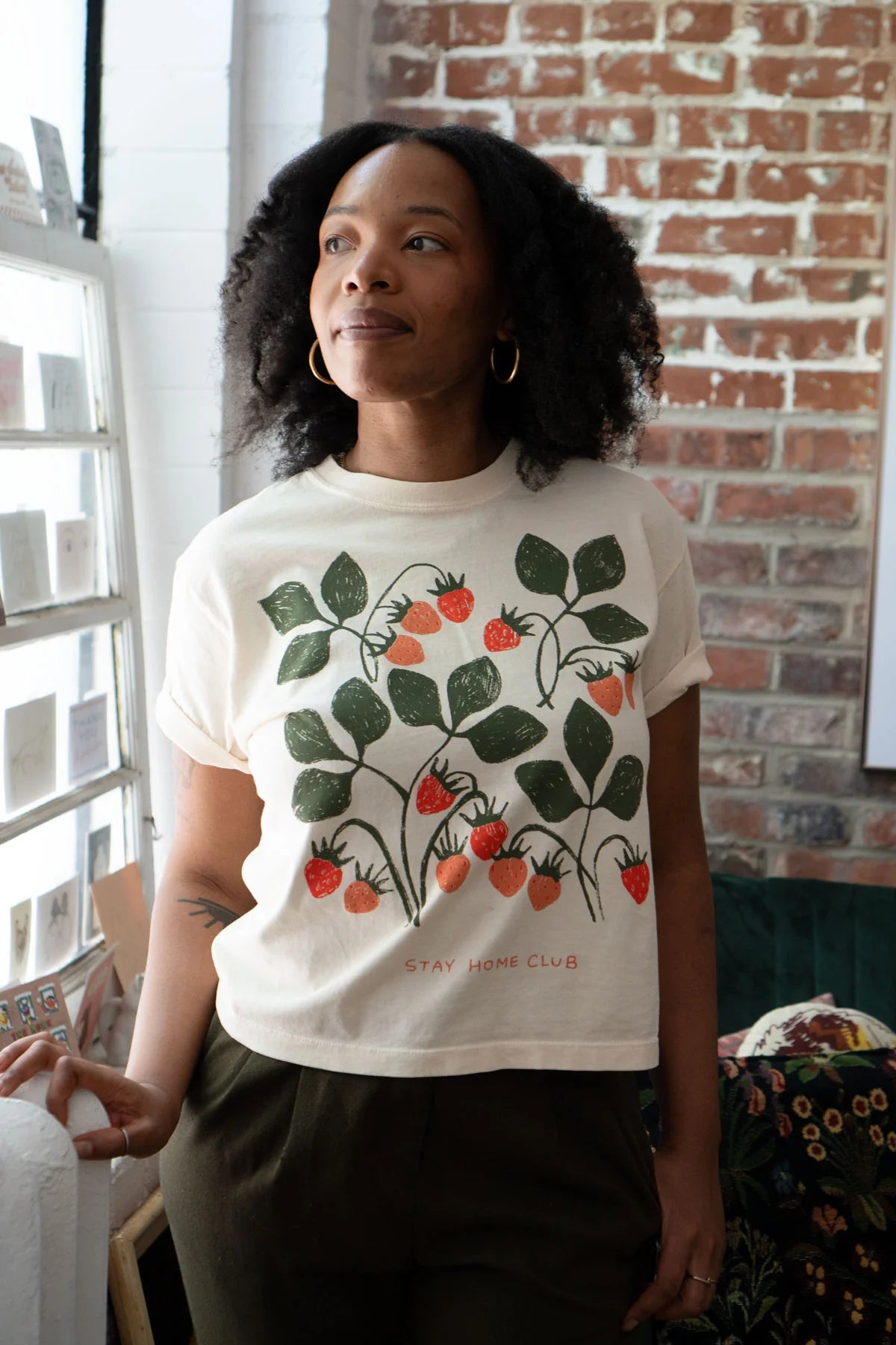 Vintage 1858 CC Boxy Tee in Cream - Soft Unisex T-Shirt for Casual Wear & Street Style
