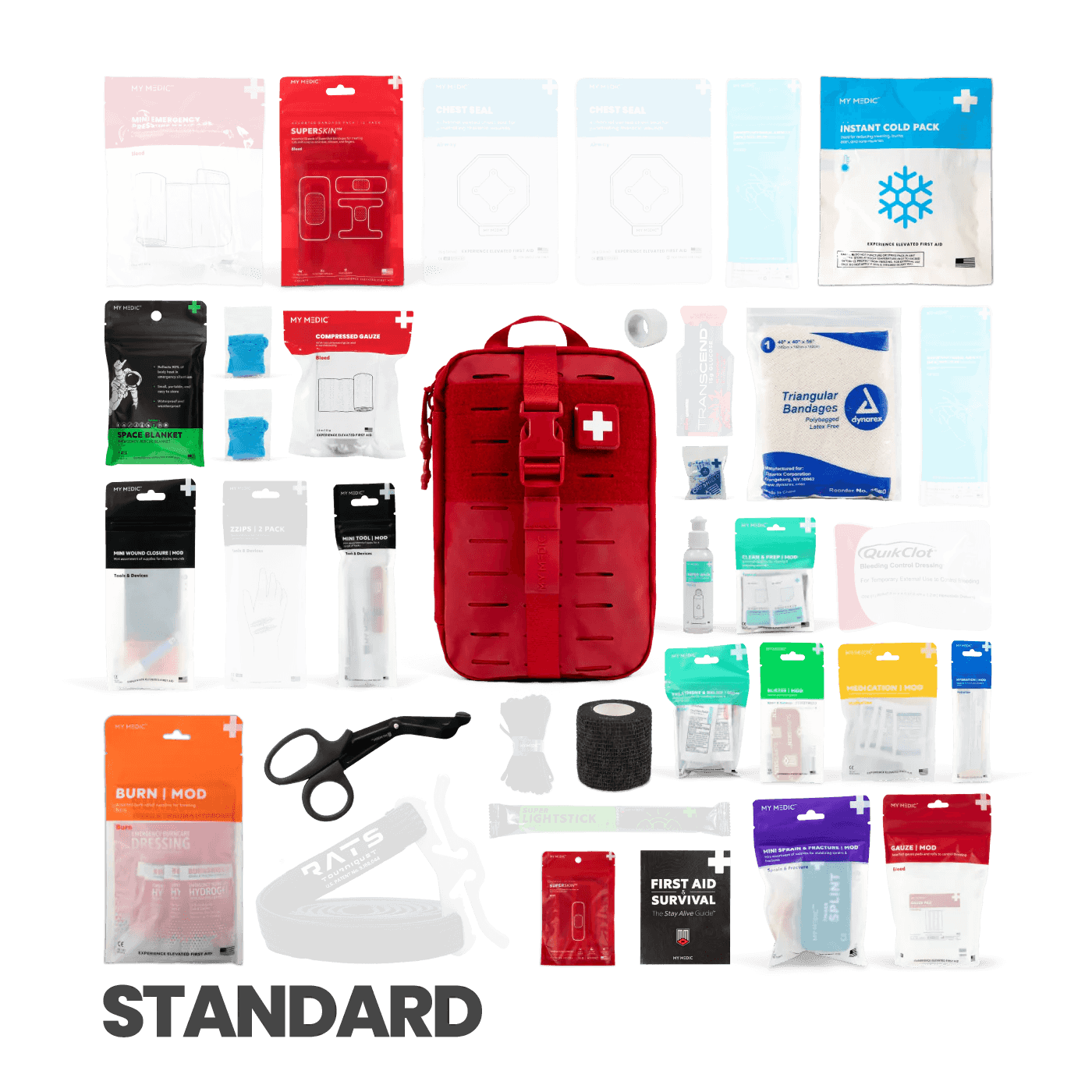 MyFAK Standard First Aid Kit - Essential Emergency Medical Supplies for Home, Car, Office & Outdoor Adventures