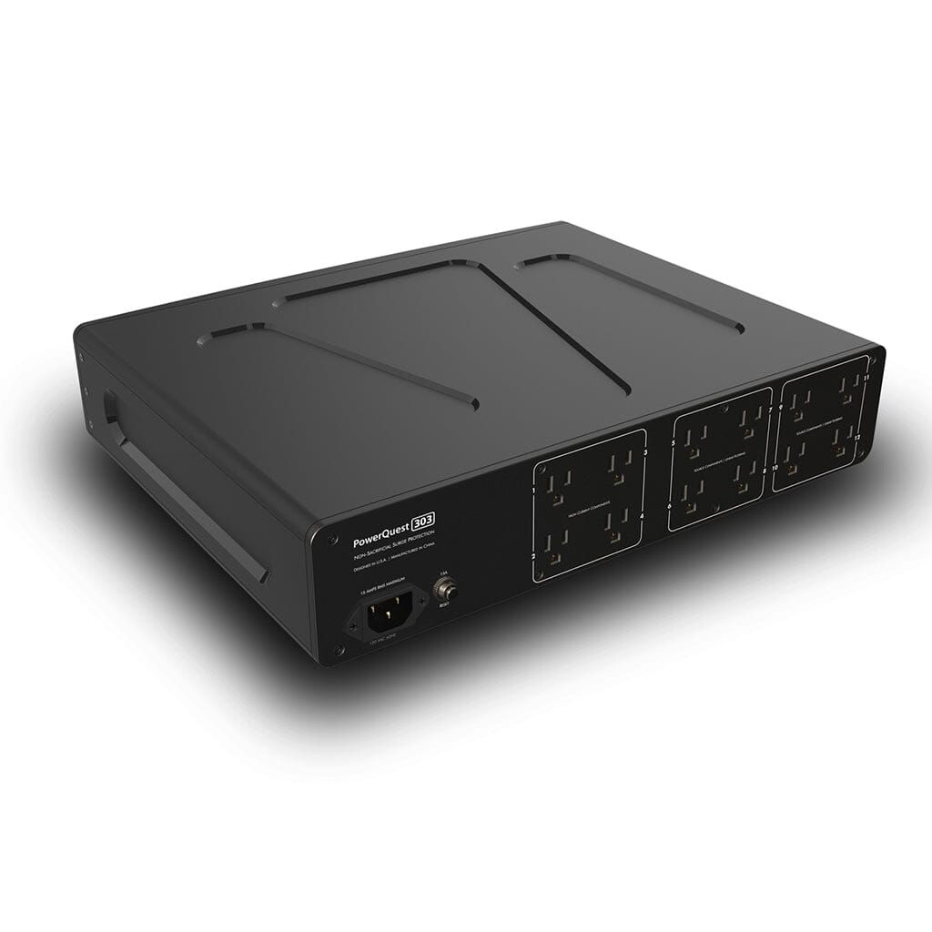 AudioQuest PowerQuest 505 Power Conditioner - Premium Surge Protector & Power Strip with Noise Filtering for Home Theater, Studio & Gaming Setup