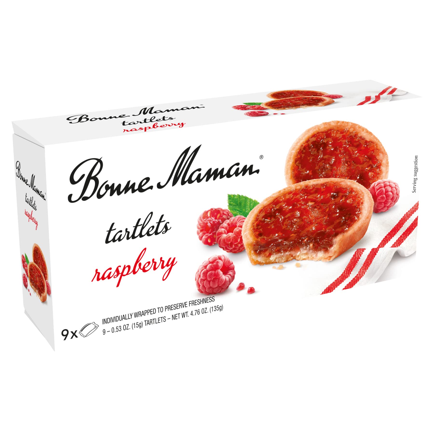 Delicious Raspberry Tartlets by Bonn.e Mama.n - Pack of 12 (4.76 Oz Each) | Perfect for Parties, Dessert Tables & Gift Baskets