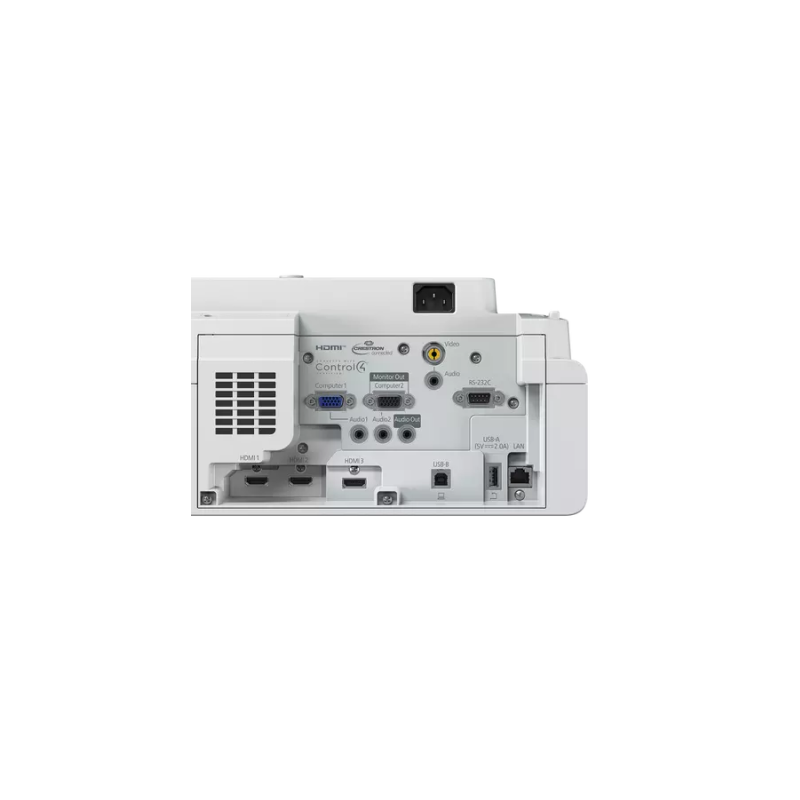 Epson EB 770F Laser UST Ultra Short Throw Projector - 4K UHD, 5,000 Lumens, 20,000 Hours Laser Light Source for Home Theater, Office Presentations, and Gaming