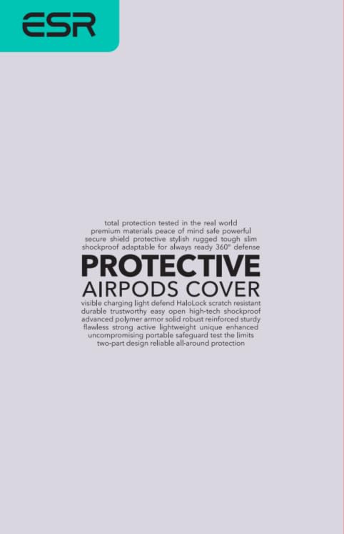 ESR HaloLock AirPods 4 Case (2024) - MagSafe Compatible, Drop-Proof Protection, Easy Open Design, Cyber Series Titanium Cover - Perfect for Gym, Travel & Everyday Use