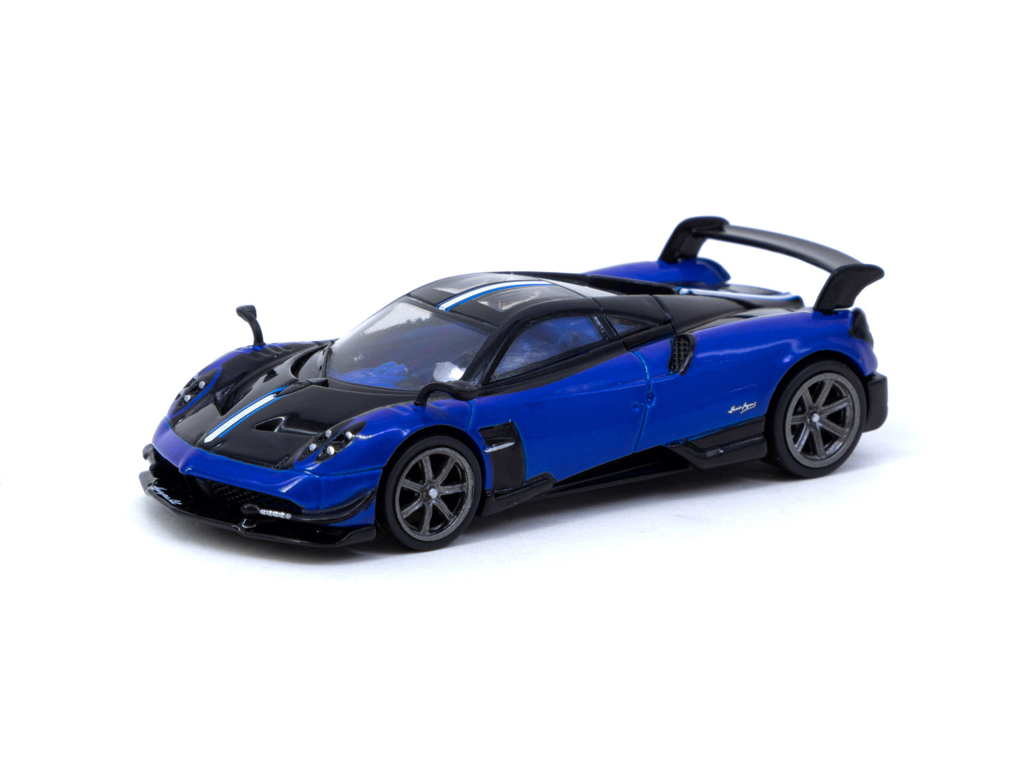 Tarmac Works 1/64 Pagani Huayra BC Blu Francia Diecast Model Car - Premium Collectible for Car Enthusiasts & Display in Home/Office