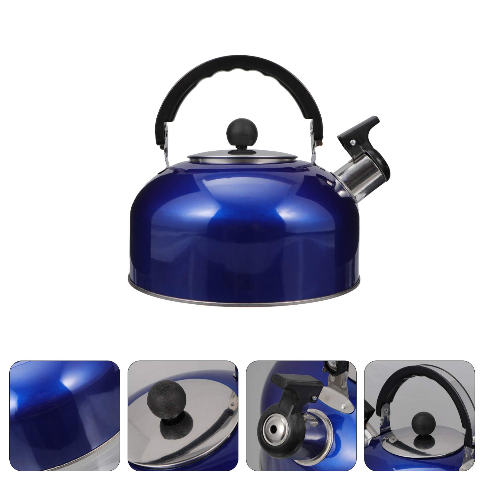 Premium Whistling Tea Kettle - Stainless Steel Stovetop Pot with Loud Whistle for Boiling Water - Perfect for Tea, Coffee & Hot Chocolate Making at Home or Office
