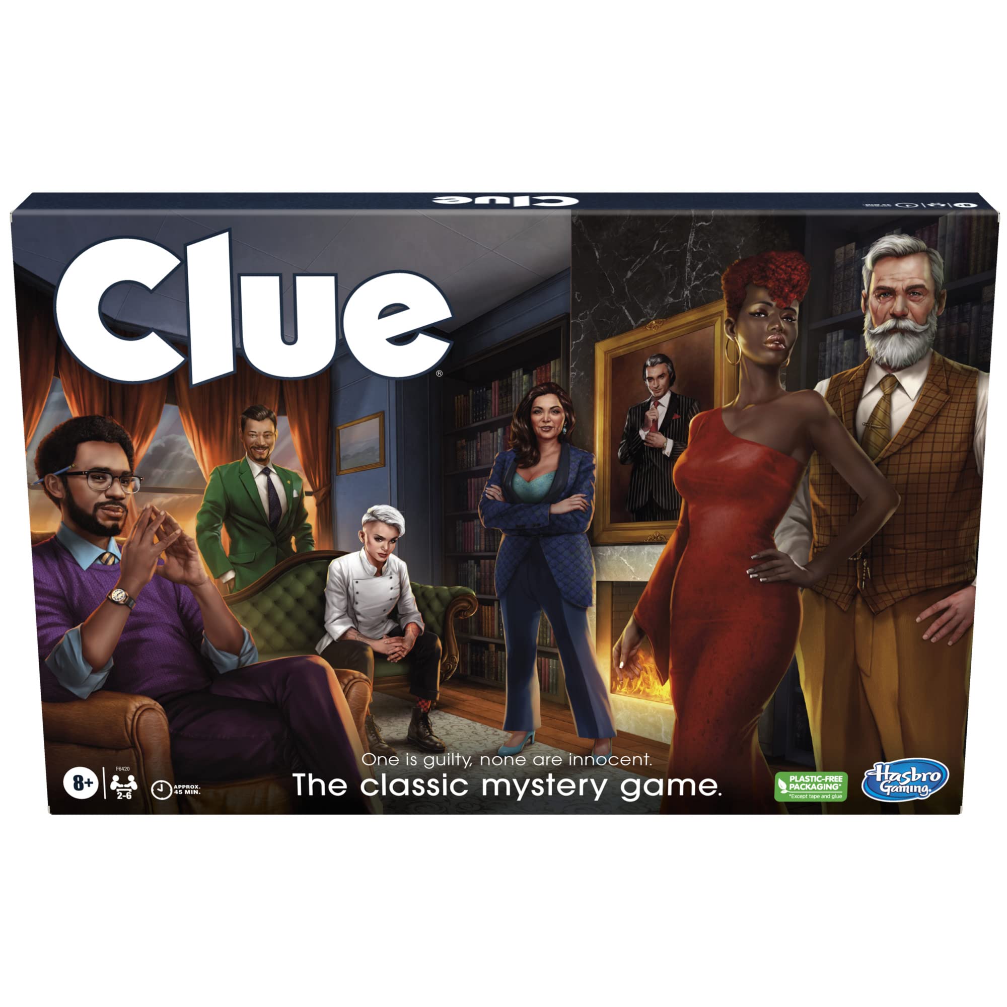 Hasbro Gaming Clue Board Game for Kids Ages 8+ | Mystery Detective Game for 2-6 Players | Family Game Night Fun for Kids & Adults | Perfect for Birthday Parties & Indoor Family Entertainment