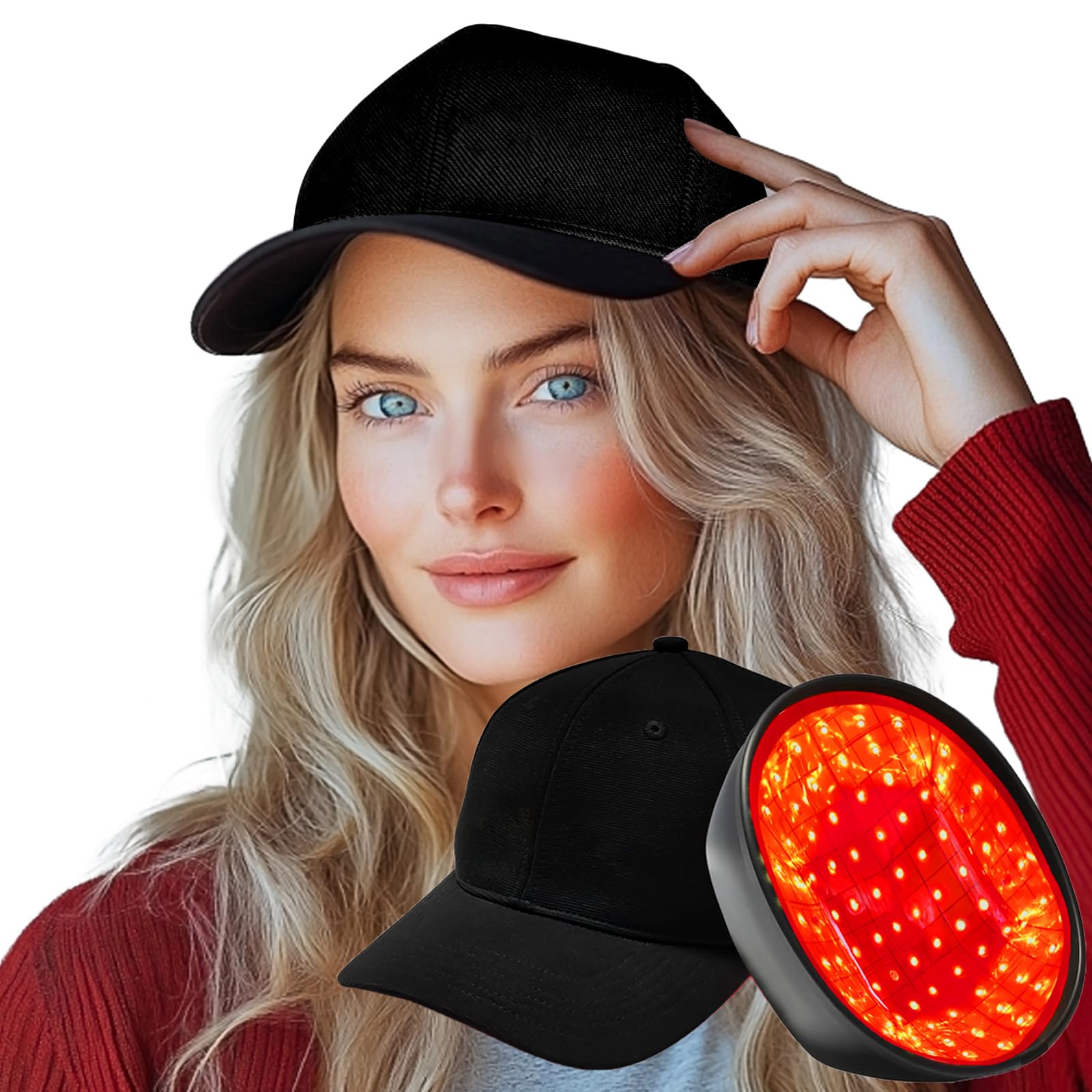 Laser Hair Growth Cap for Women & Men - FDA Cleared Low Level Laser Therapy (LLLT) Device to Stimulate Hair Regrowth - Perfect for Home Use & Hair Loss Treatment