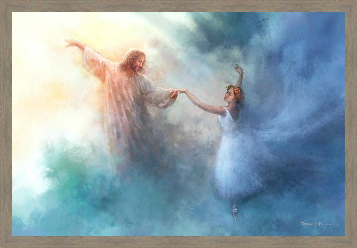 A Pas De Deux By Yongsung Kim - Elegant Ballet Art Print for Home Decor | Perfect for Dance Studios, Living Rooms & Gift Ideas