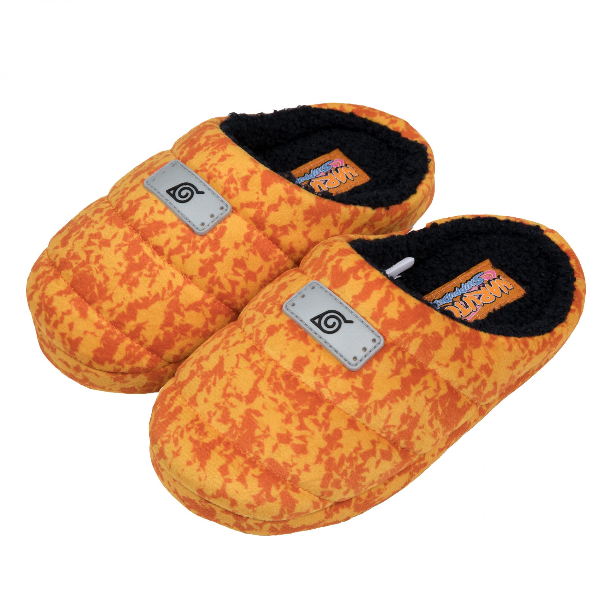 Naruto Leaf Village Emblem Headband Style Youth Slippers - Anime Cosplay House Shoes for Kids (US Size 12 Medium) - Perfect for Anime Fans, Sleepovers & Indoor Comfort