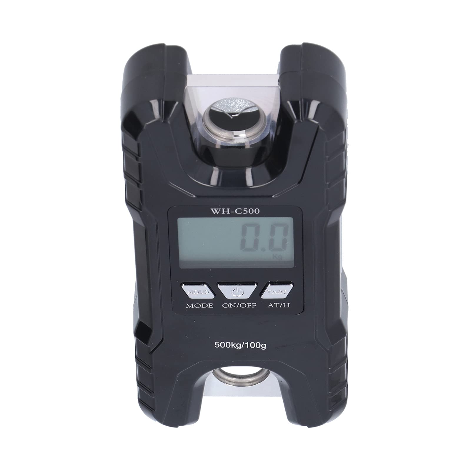500kg Portable Digital Hanging Scale with LCD Screen - Electronic Crane Scale for kg/lb/jin Units | 360° View Angle, Long Battery Life | Perfect for Shipping, Farming & Industrial Weighing (Black)