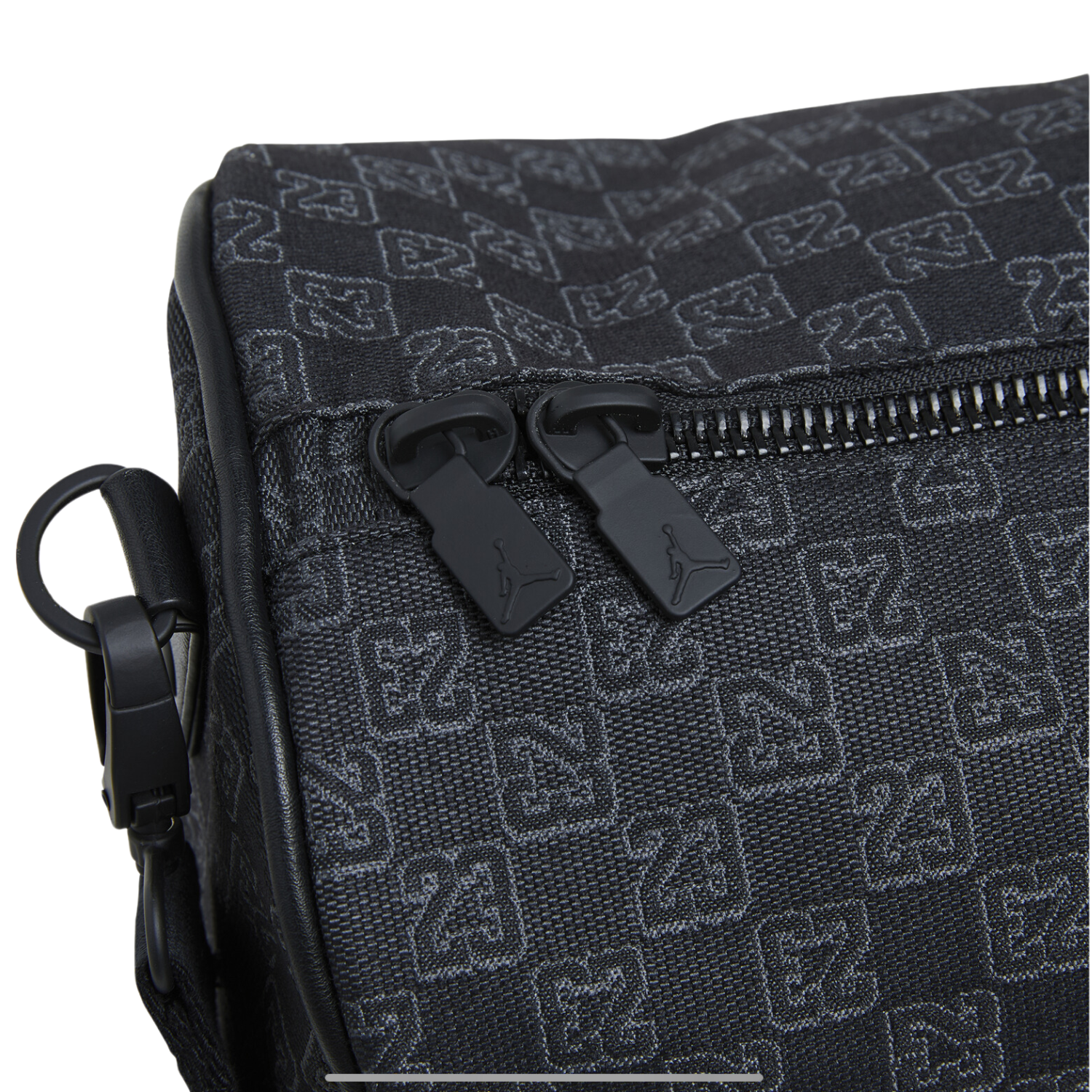 Men's Air Jordan Monogram Duffle Bag Black - Stylish Gym & Travel Sports Bag for Basketball, Workout & Weekend Getaways