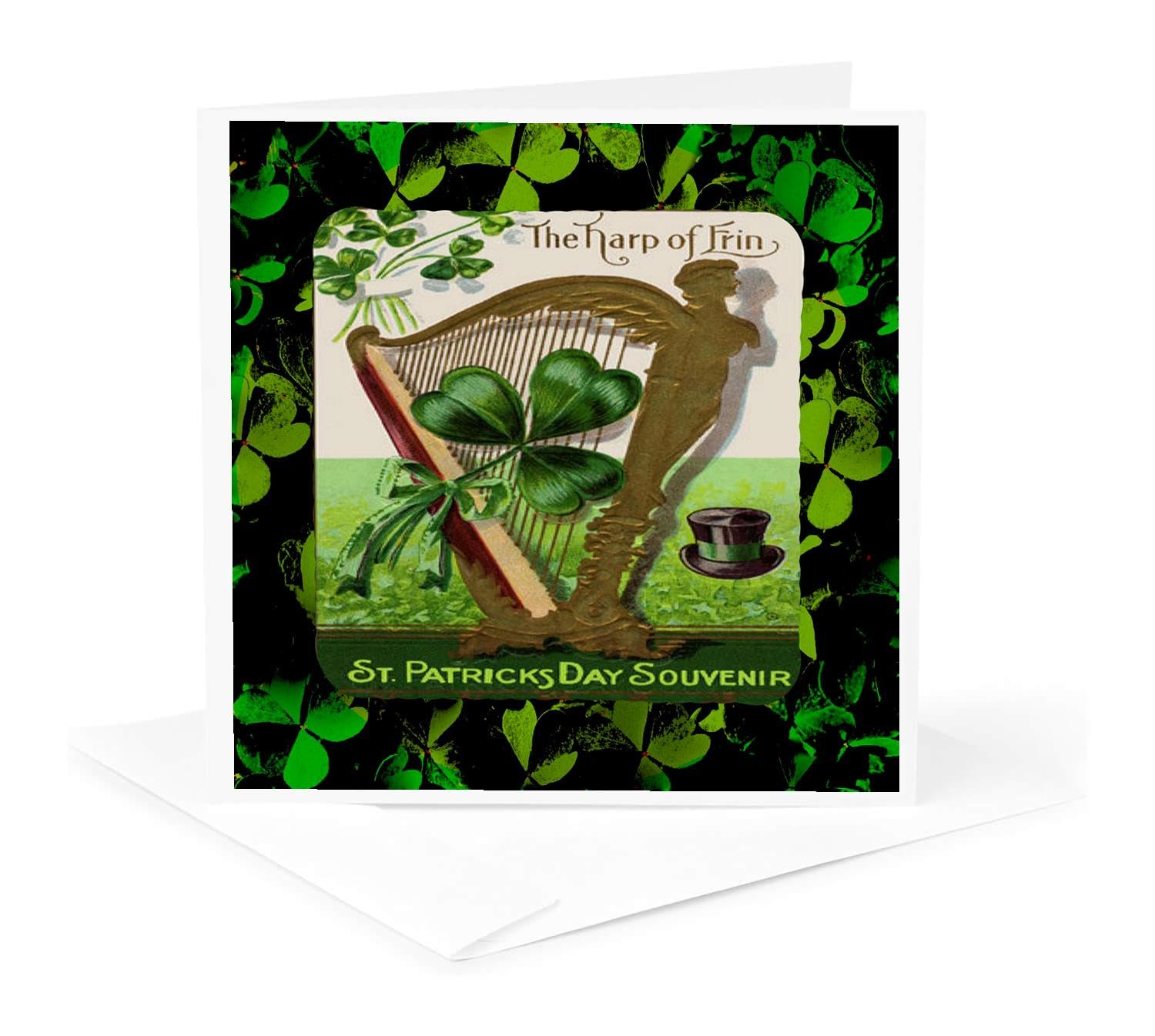 Vintage St. Patrick's Day Greeting Card - Irish Souvenir for Holiday Wishes & Decor - Perfect for Gifting, Home Decor, and Party Favors