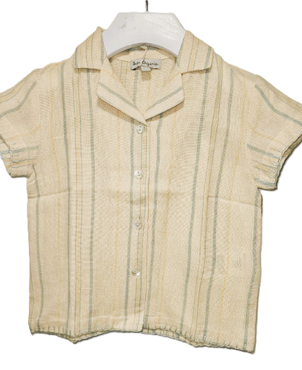 BEBE ORGANIC LUIS Simple Shirt for Boys & Girls (2-6 Years) - Soft Cotton Casual Top for Everyday Wear, Playdates & School