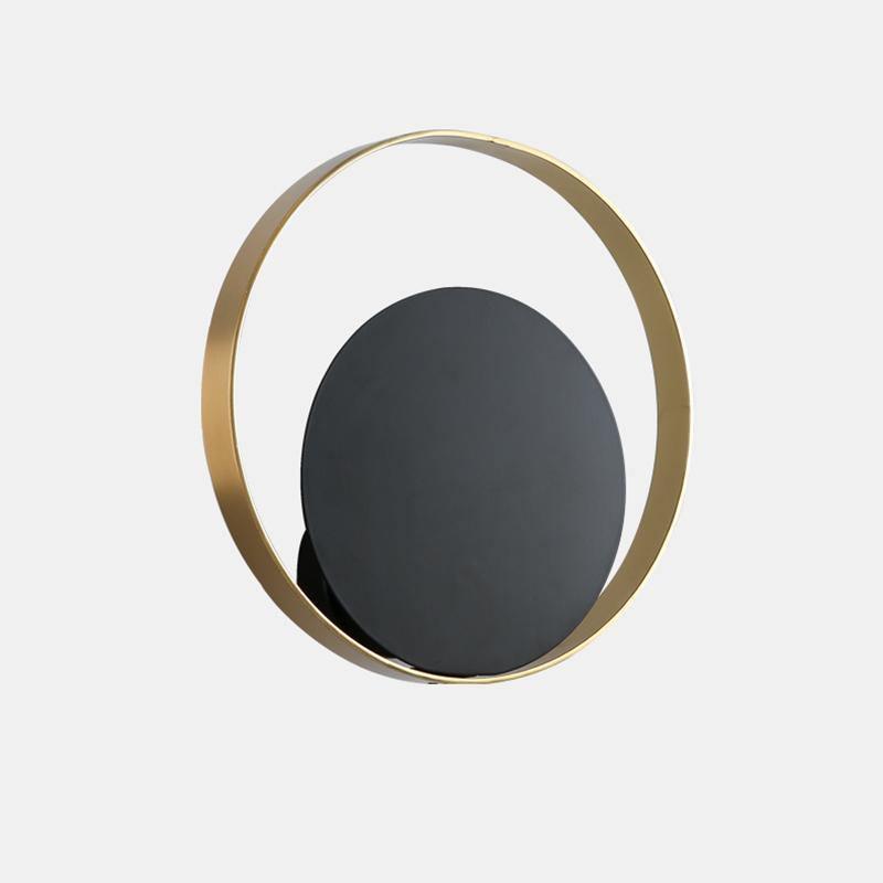 Modern Circle Wall Lamp - Sleek LED Light Fixture for Bedroom, Living Room & Office - Energy Efficient Dimmable Ambient Lighting for Home Decor