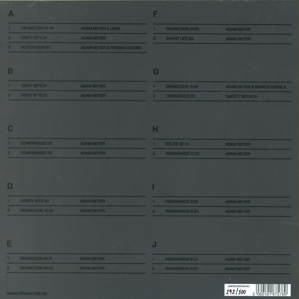 Adam Beyer - Selected Drumcode Works 96-00 (5x12