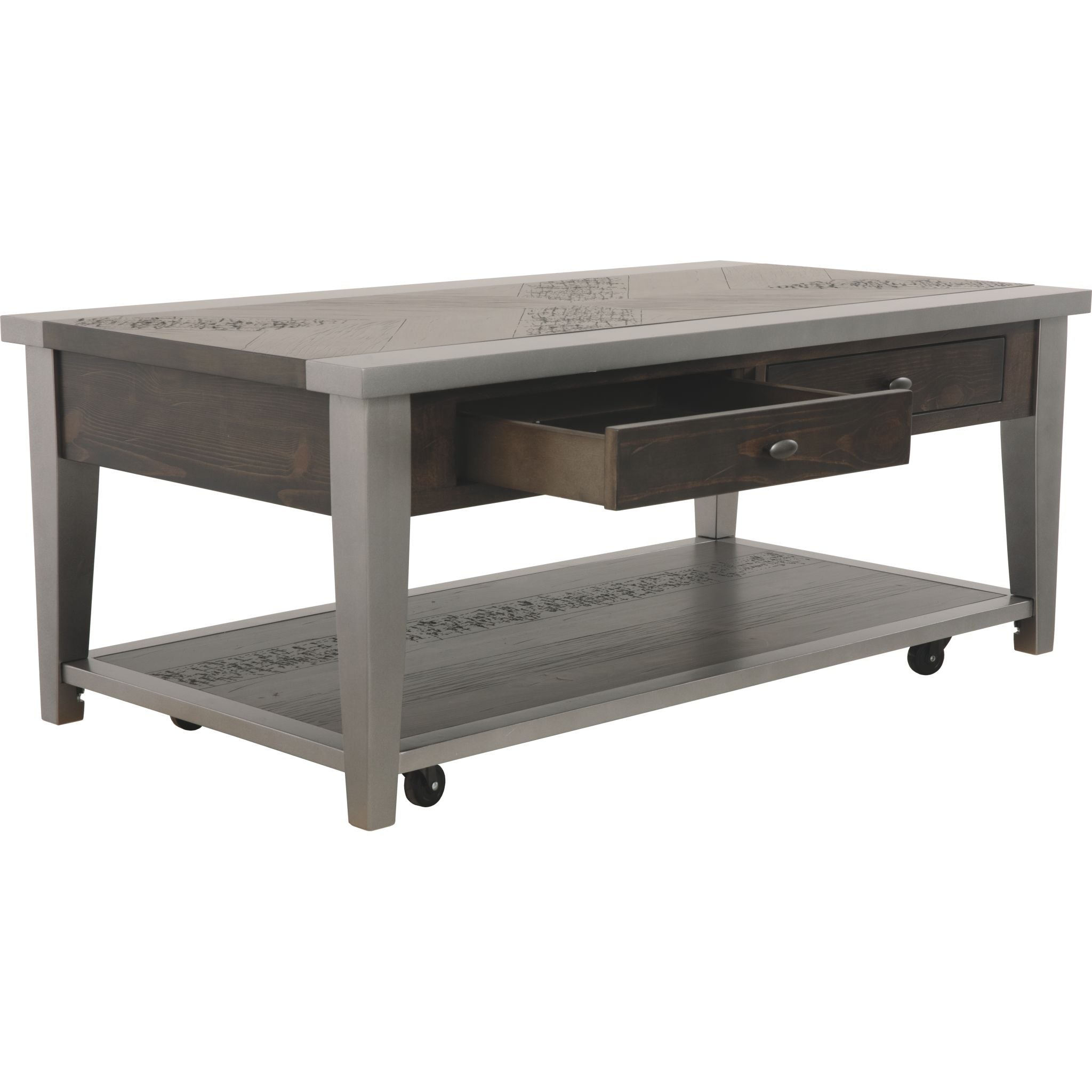 Modern Gray Branbury Coffee Table - Stylish Living Room Centerpiece for Home Decor & Entertainment