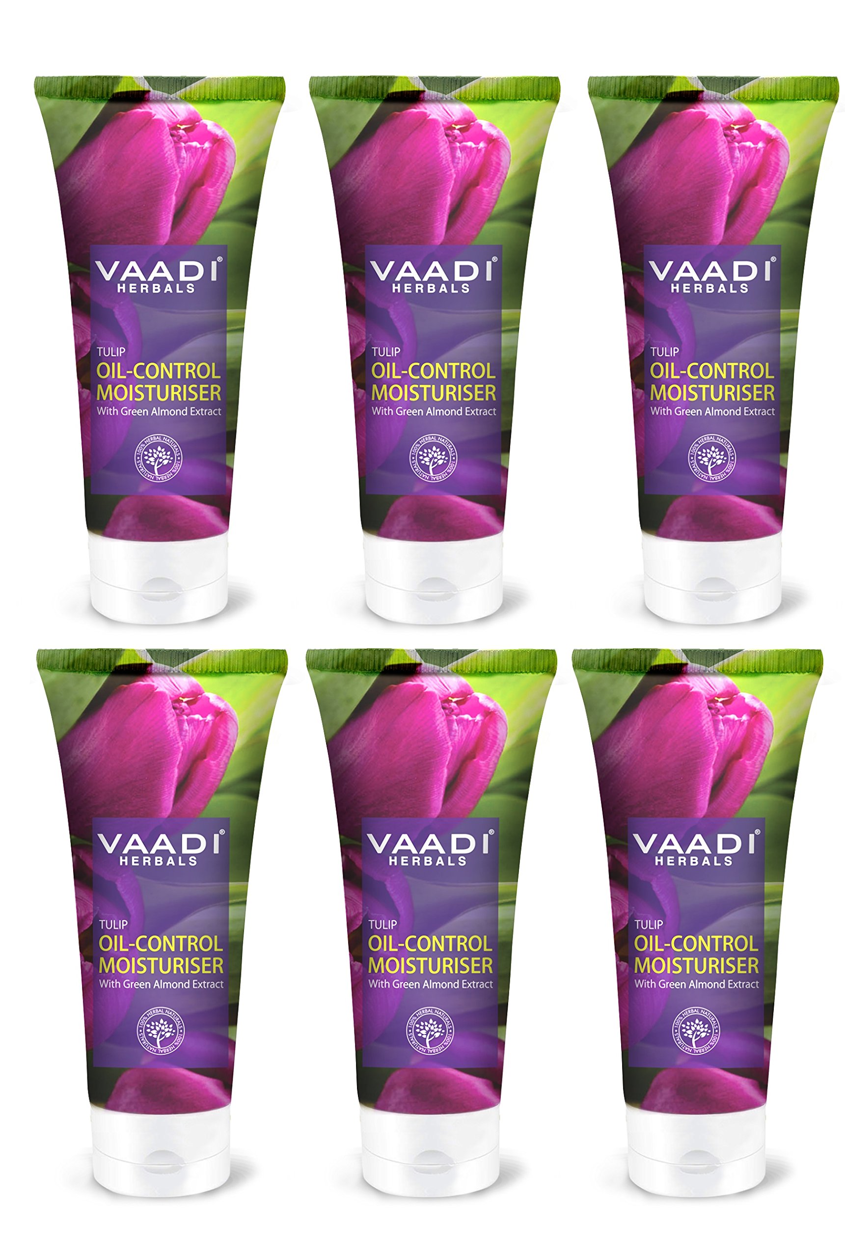 Vaadi Herbals Tulip Oil Control Moisturizer for Oily Skin - 60g Face Cream with Natural Ingredients - Perfect for Daily Skincare Routine & Acne-Prone Skin
