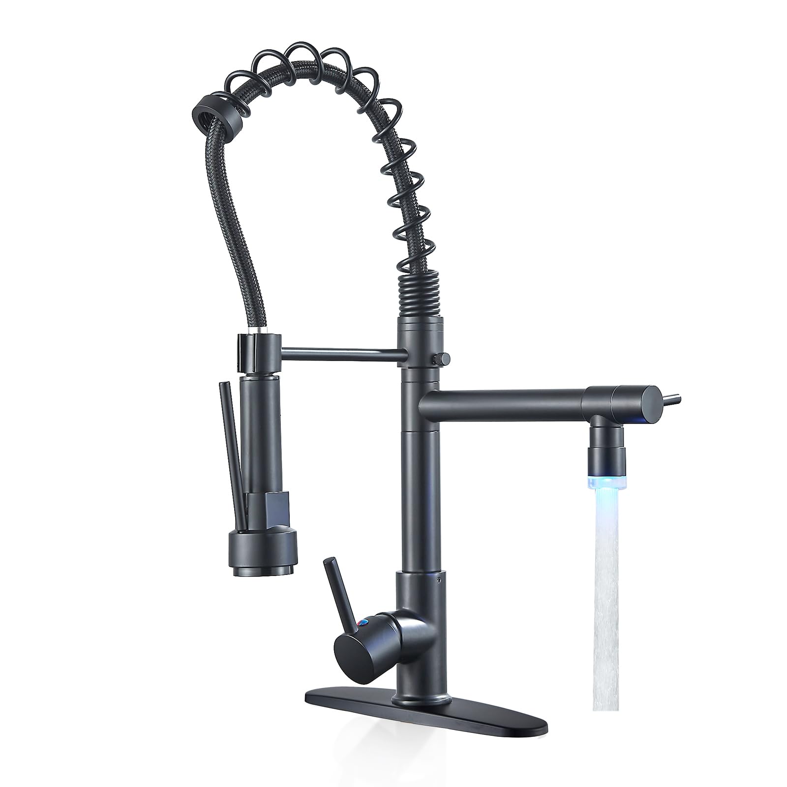 Stainless Steel Kitchen Faucet with Pull Down Sprayer for Modern Kitchens