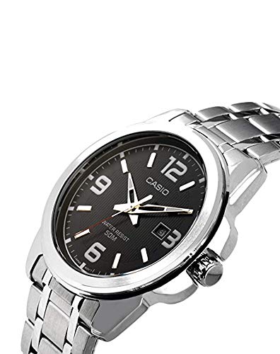 Casio Men's Stainless Steel Analog Quartz Watch - Classic Dress & Casual Style for Business, Office, and Everyday Wear