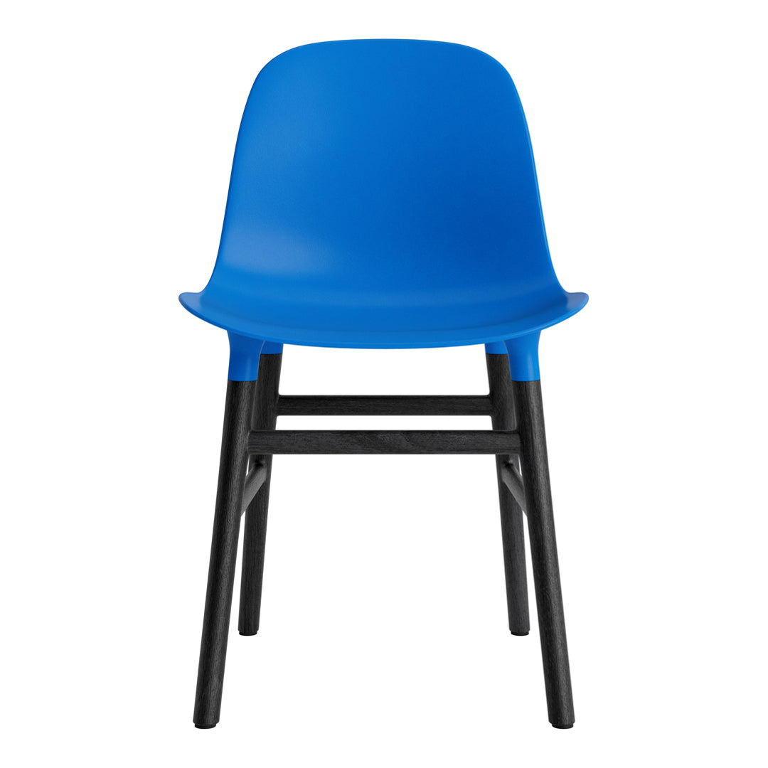Modern Form Chair with Sturdy Wooden Legs - Perfect for Dining Room, Office, or Living Room Decor
