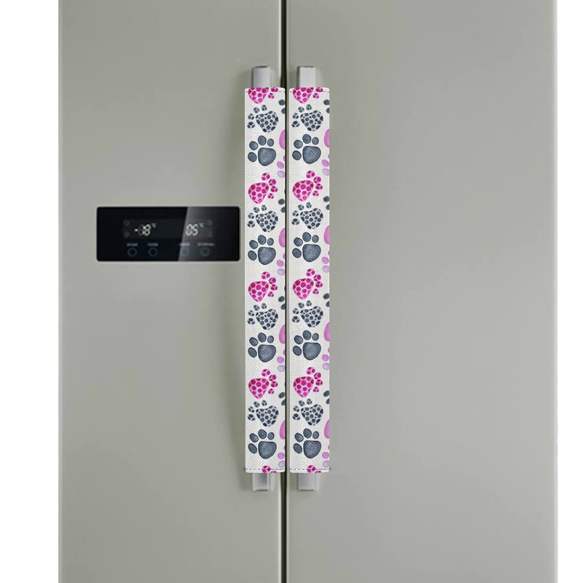 Valentine's Day Refrigerator & Microwave Handle Covers - 2PCS Non-Slip Kitchen Appliance Protectors for Fridge, Oven & More | Keep Clean from Food Stains & Smudges | Perfect for Home, Office & Dorm Use